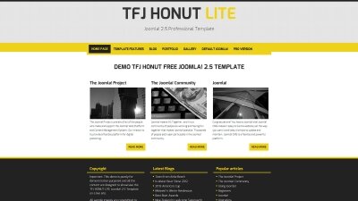 TFJ Honut Lite Free Version Joomla! 2.5 Theme