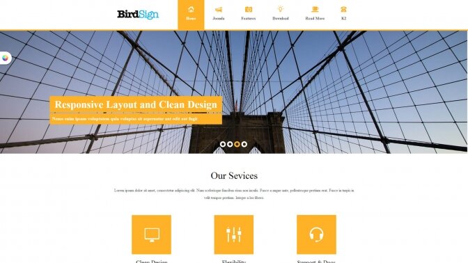 ST BirdSign Business, Portfolio, Blog Joomla Template
