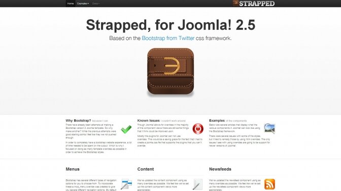 Strapped Joomla 2.5/3.0 Bootstrap Template