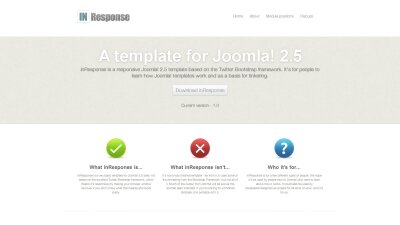 inResponse - Free Responsive Joomla 2.5 Template