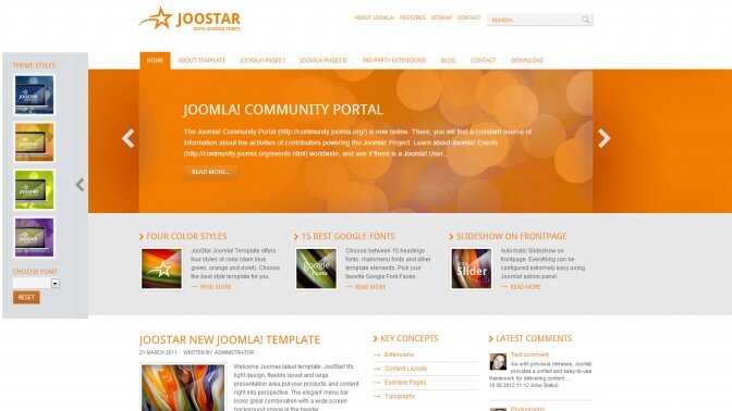 JooStar Joomez Free Template